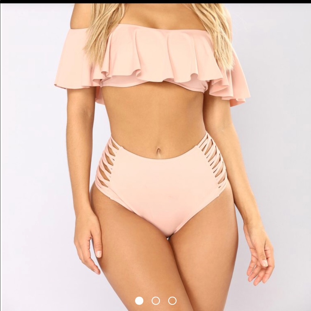 Fashion Nova Love Struck Bikini - Blush